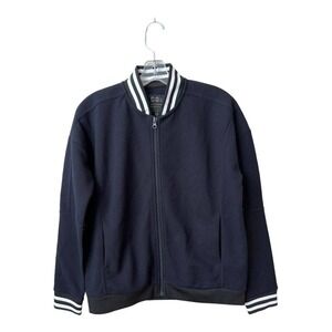 Cotton On C:O Outdoor Navy Black‎ Full Zip Bomber Jacket Womens US Size 6 Casual